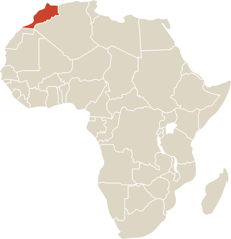 Map of Africa — SAHARÔME natural ingredient sourcing regions